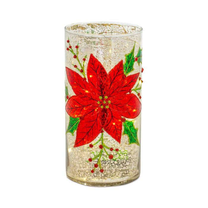 The Holiday Aisle® 8'' H Glass Tabletop Hurricane Wayfair